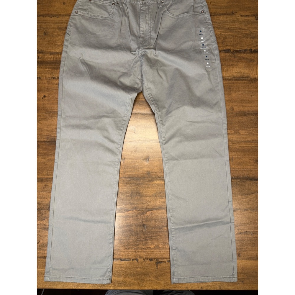 Lucky Brand 223 Straight Leg Pants Mens 36x30 Grey Casual Denim Wares New